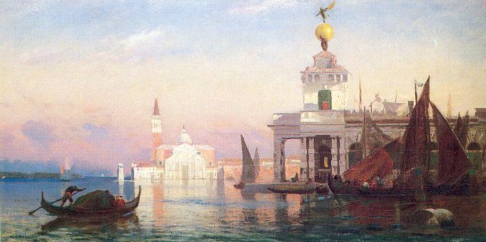 Picknell, William Lamb The Grand Canal with San Giorgio Maggiore Sweden oil painting art